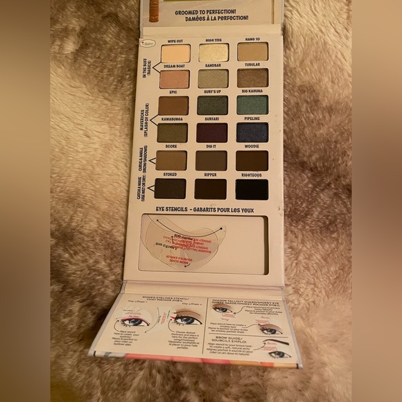 The Balm Balmsai Eyeshadow Palette and eyebrow stencil kit New in Box - Picture 4 of 7
